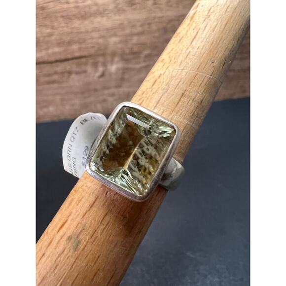 NEW Prasiolite Sterling silver ring 6.87 grams - Picture 8 of 16